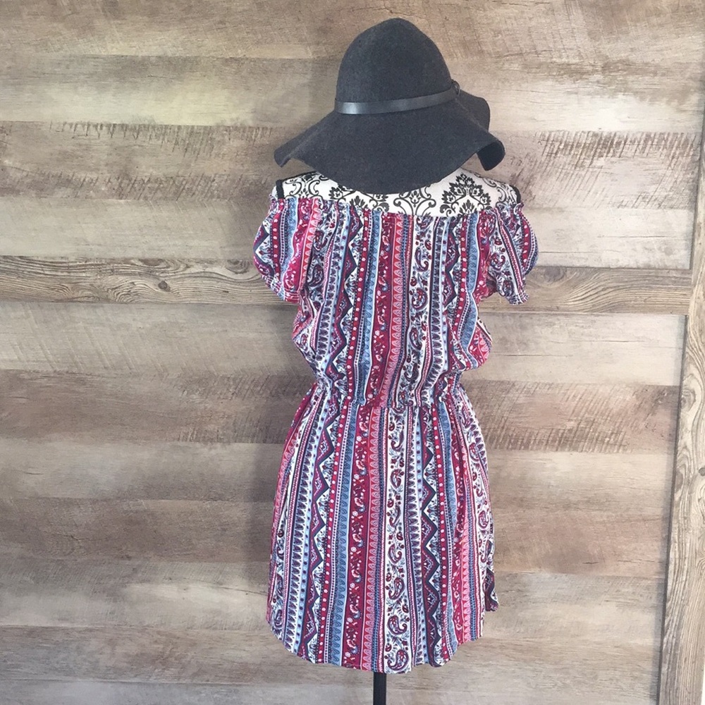 Boho Lightweight Off Shoulder Summer Dress - Picture 2 of 5